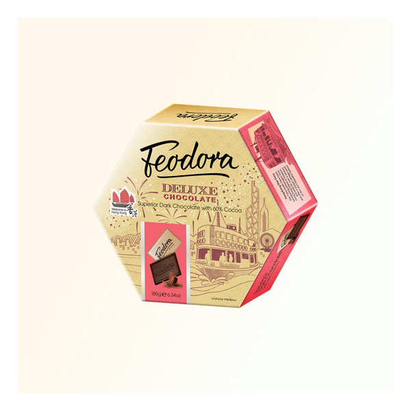60% 香港主题迷你黑巧克力条
180g