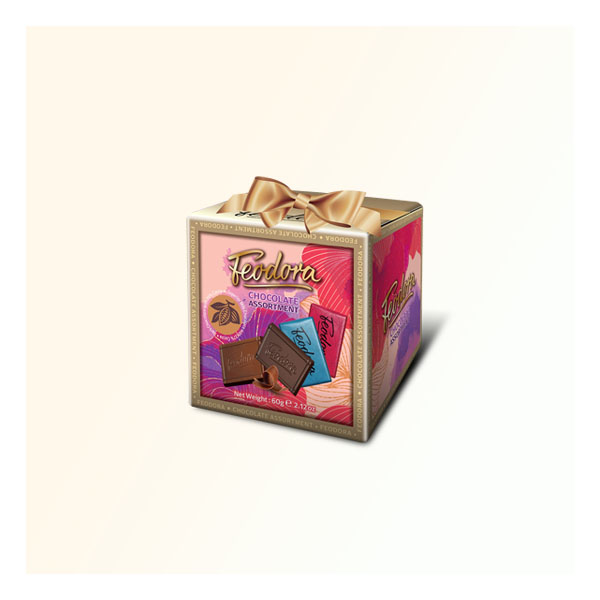 臻选什锦巧克力礼盒 — 8粒装（75%黑巧 & 牛奶巧克力）
60g