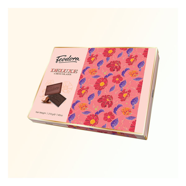 菲德雅花海系列60%和75%可可巧克力（28片礼盒）
210g