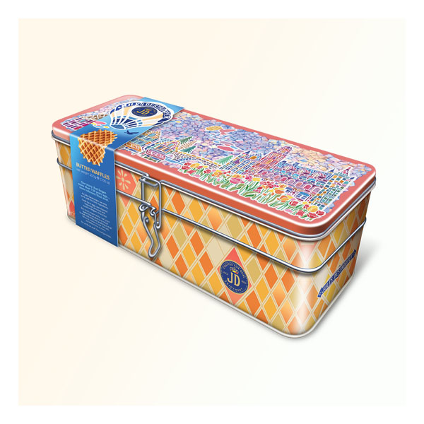 茱莉斯马赛克风黄油饼干礼罐 – 200g