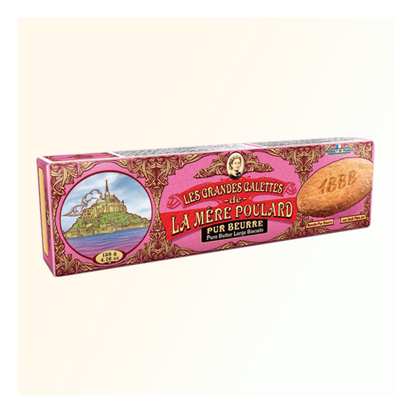 普拉妈妈传统法式原味黄油酥脆饼干 (复古风)  – 135g