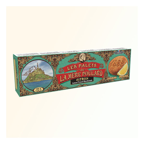 普拉妈妈传统法式柠檬黄油酥饼干 (复古风) – 125g