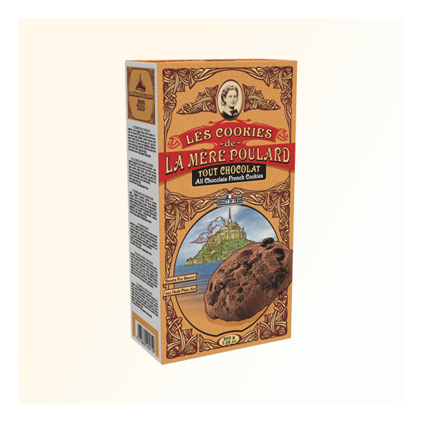 普拉妈妈传统法式黄油巧克力曲奇饼干 (复古风) – 200g