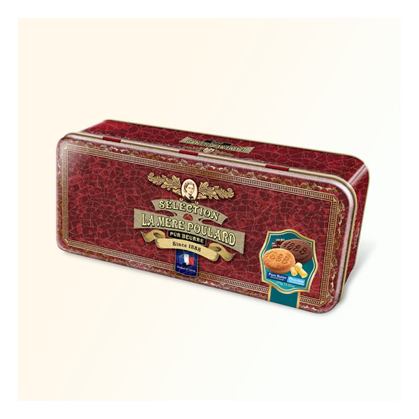 普拉妈妈传统什锦法式黃油饼干(梦红礼罐装) – 375g