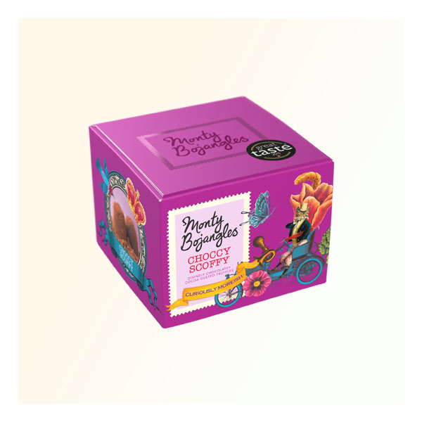 Monty Bojangles经典粉松露形代可可脂巧克力 - 150g